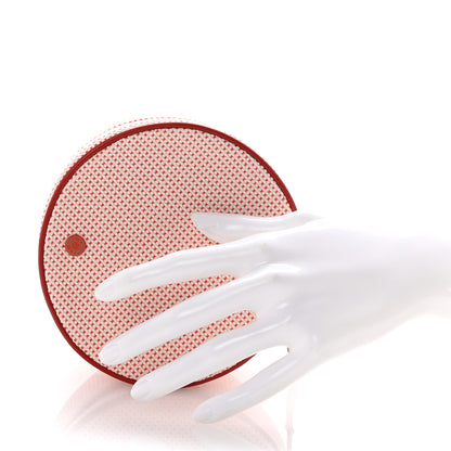 Hermes Cotton Lambskin Evasion Case Vermillion 2 of 6