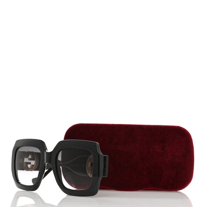 Gucci Acetate Rectangular Frame Chain Sunglasses GG1022S Black 8 of 8