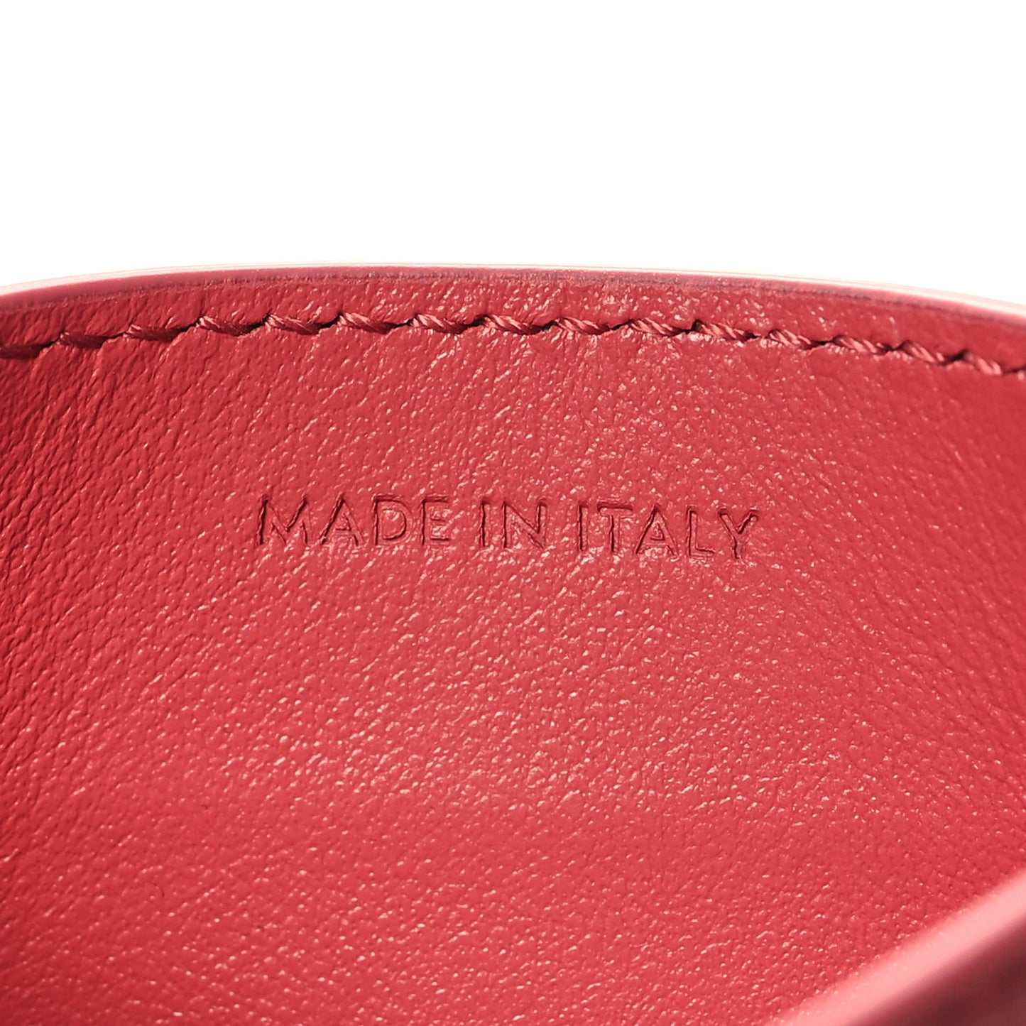 Smooth Calfskin Cuir Triomphe Card Holder Lipstick