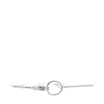 Cartier 18K White Gold Interlocking LOVE Bracelet 1 of 6