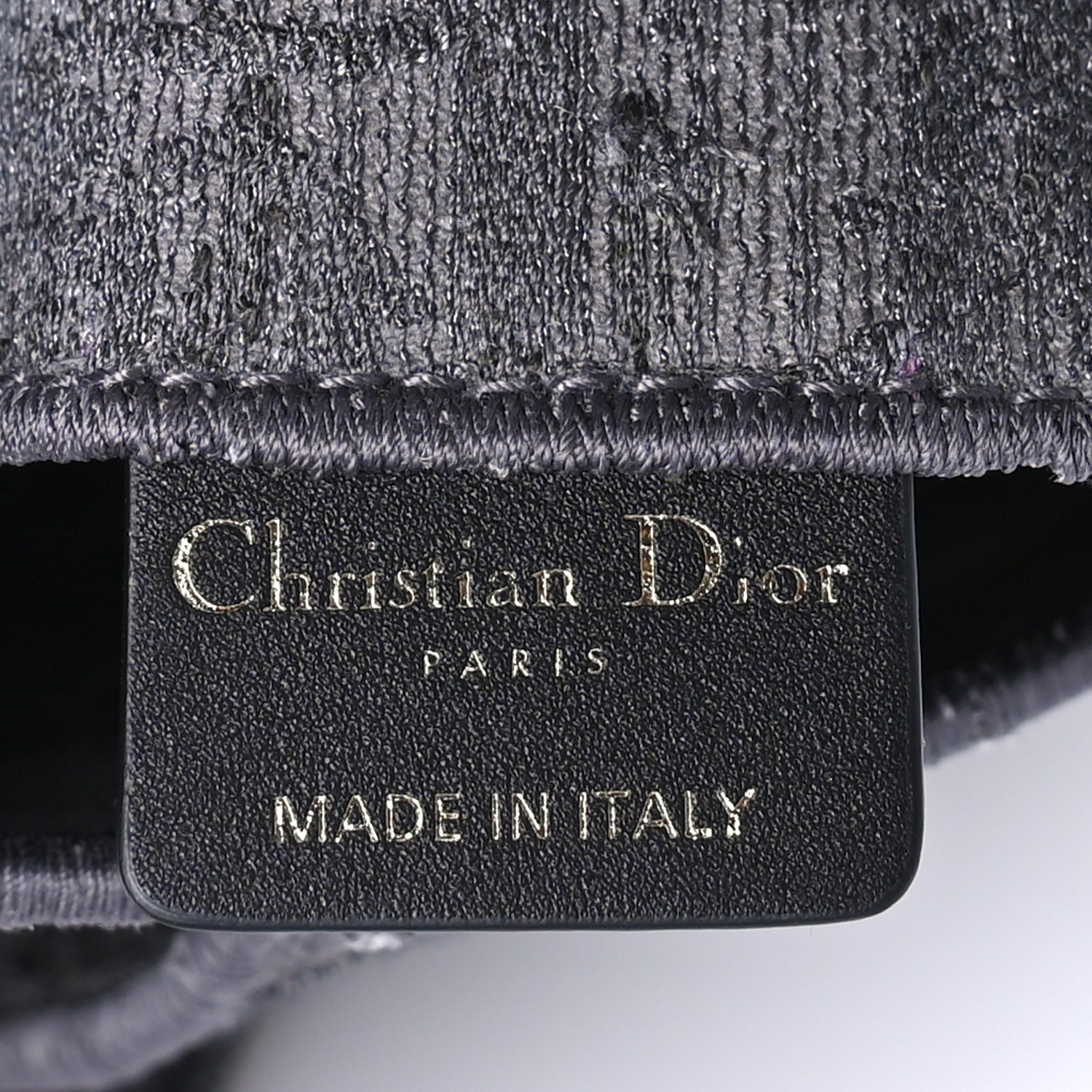 Christian Dior Oblique Embroidered Saddle Belt Pouch  Grey 4 of 7