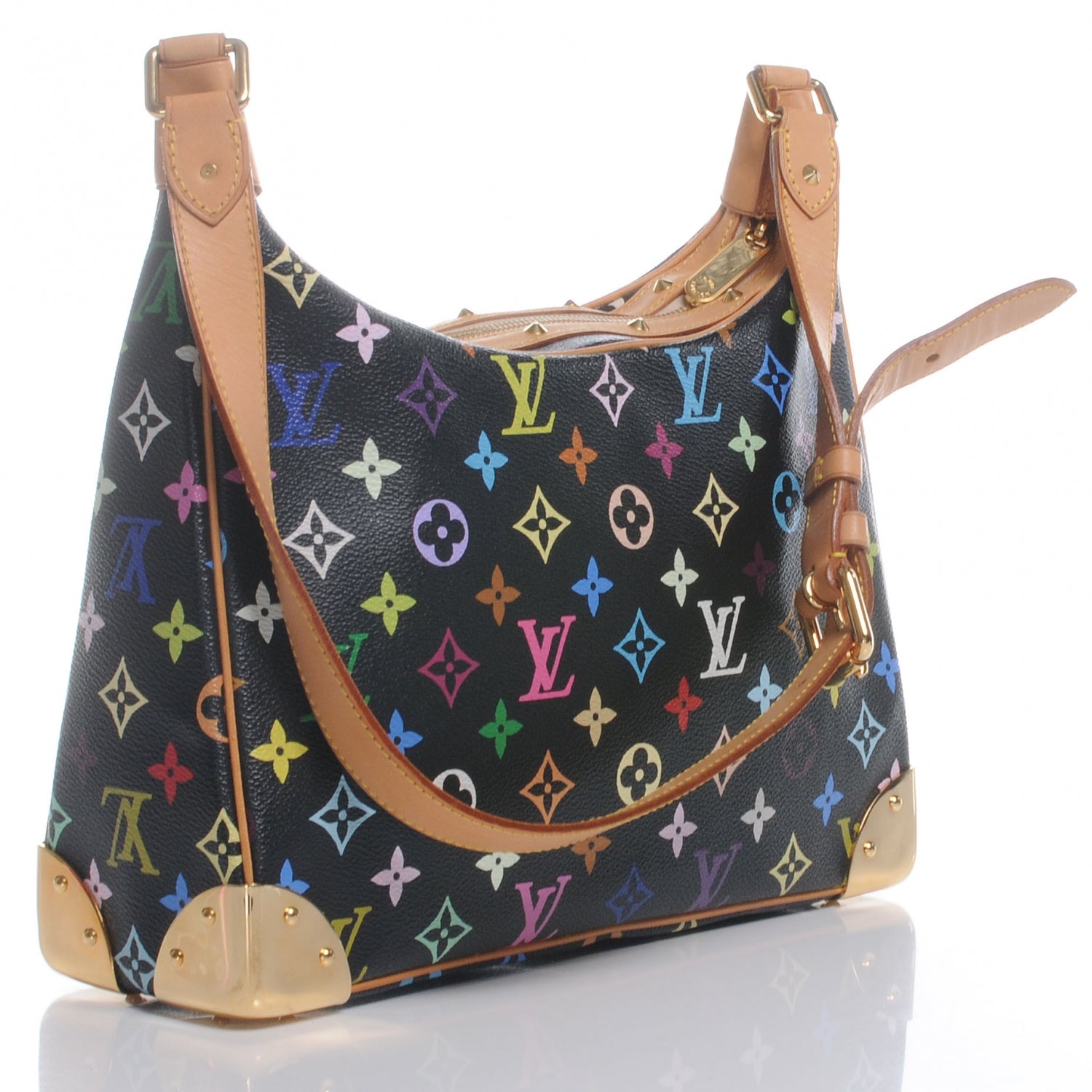 Louis Vuitton Monogram Multicolor Boulogne Black 3 of 7