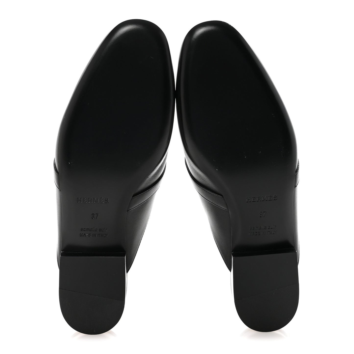 Calfskin Fringe Oz Mules 37 Black White