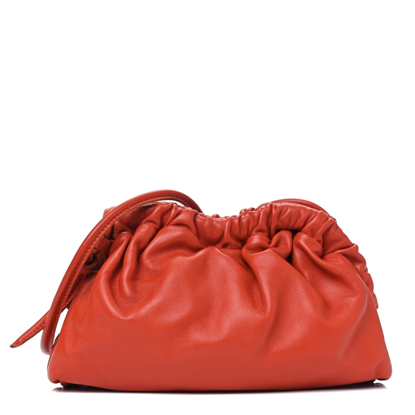 Lambskin Mini Cloud Clutch Terra