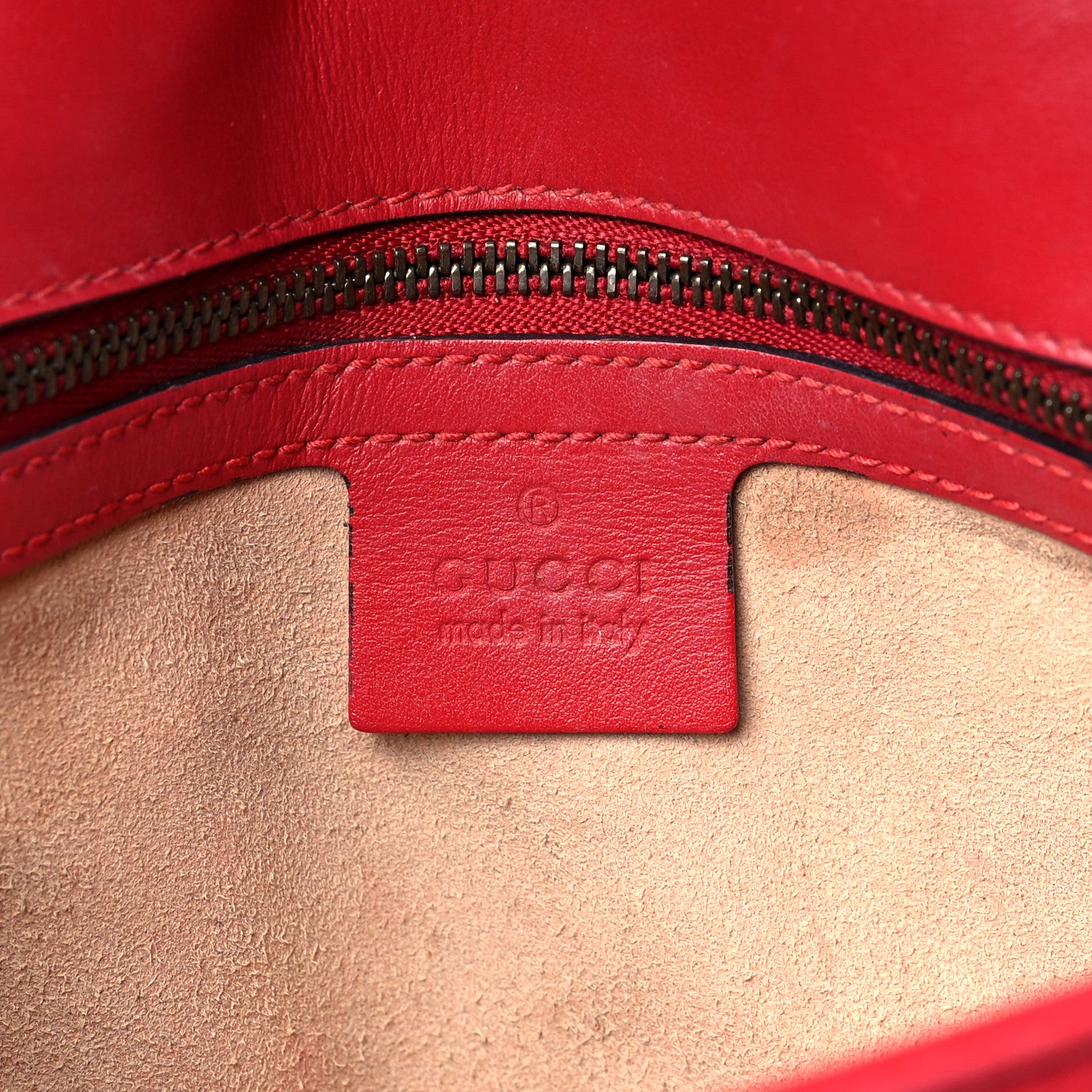 Gucci Calfskin Matelasse Small GG Marmont Shoulder Bag Hibiscus Red 6 of 20