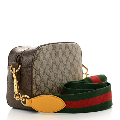 Gucci GG Supreme Monogram Web Neo Vintage Shoulder Bag Beige New Acero Crop 3 of 7