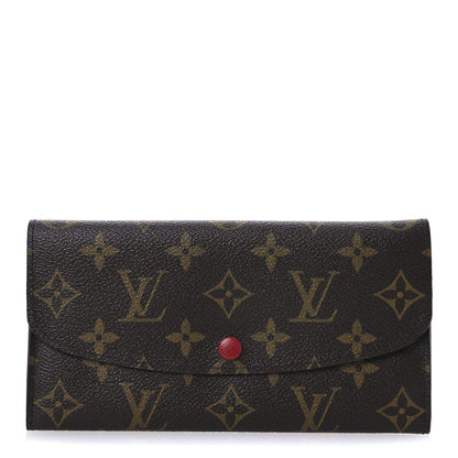 Louis Vuitton Monogram Emilie Wallet Fuchsia 1 of 7