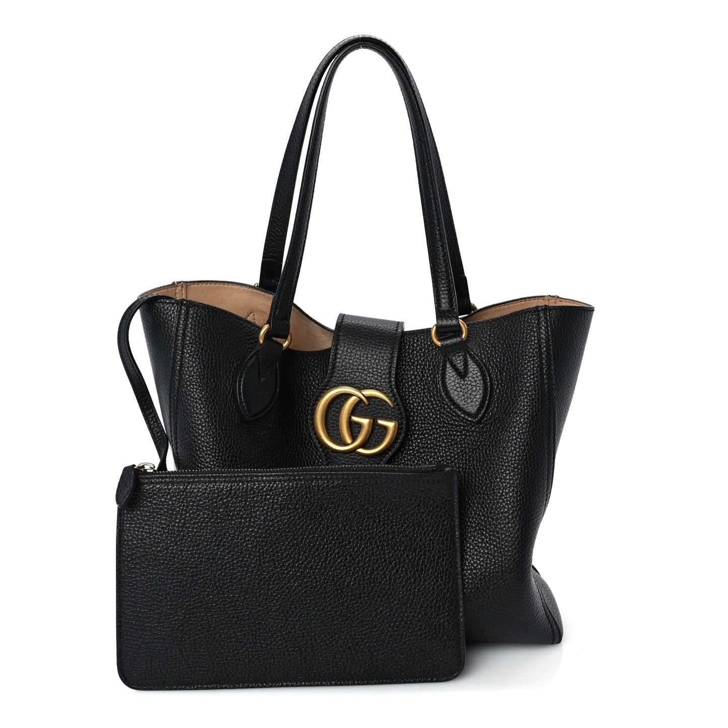 New Sakai Calfskin Lux Small Dahlia Tote  Black