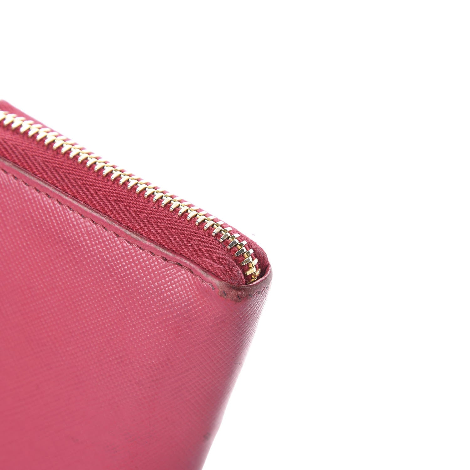 Prada Saffiano Zip Around Wallet Ibisco 9 of 10