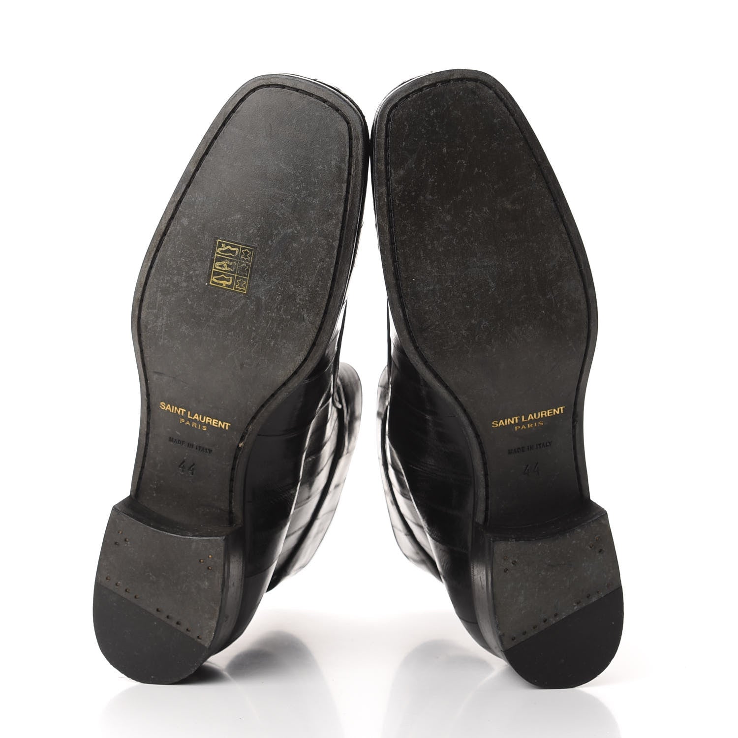 Saint Laurent Eel Mens Miles Ankle Boots 44 Black 5 of 8