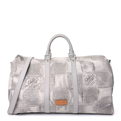 Louis Vuitton Damier Salt Keepall Bandouliere 50 Stone Grey 1 of 7