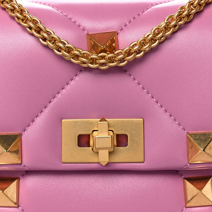 Valentino Garavani Nappa Large Roman Stud Shoulder Bag Giacinto 8 of 11