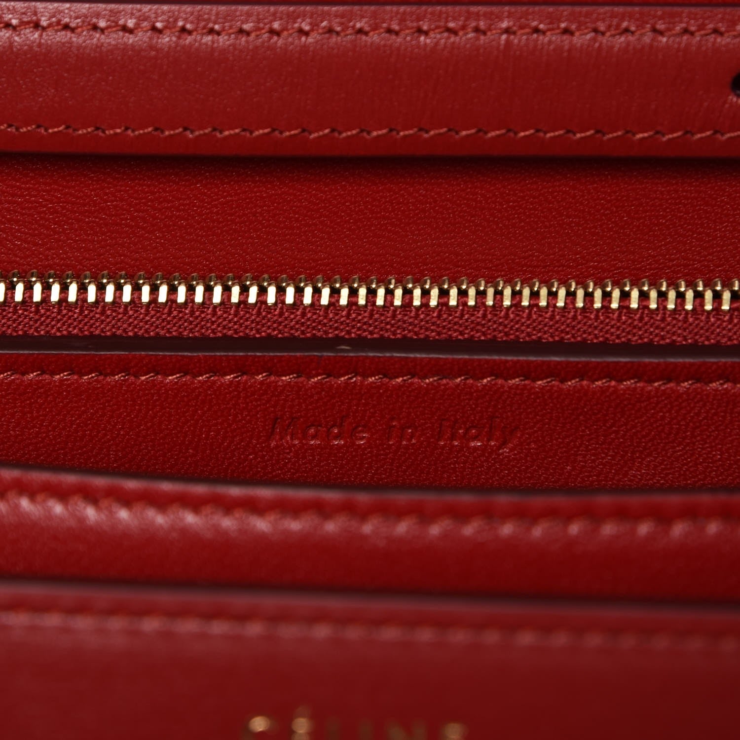 Celine Box Calfskin Medium Classic Box Flap Bag Red 7 of 8