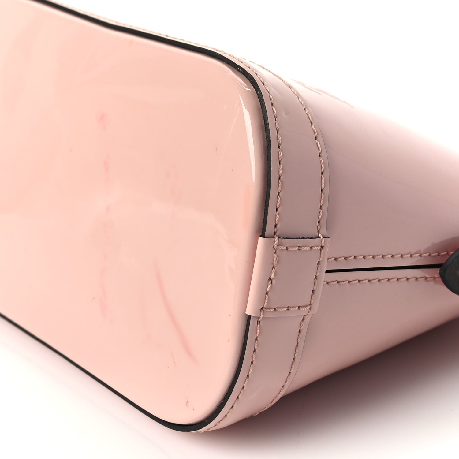 Louis Vuitton Vernis Monogram Alma Mini  Rose Ballerine 8 of 10