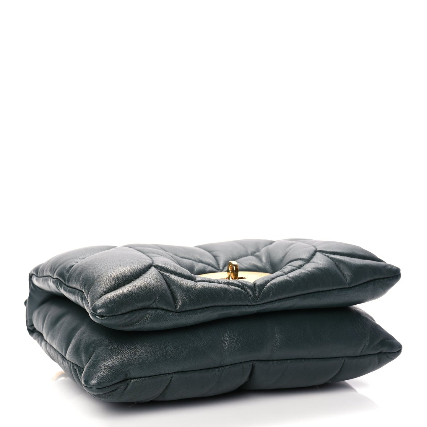 Nappa Pillow Quilted Little Softie Bag  Green