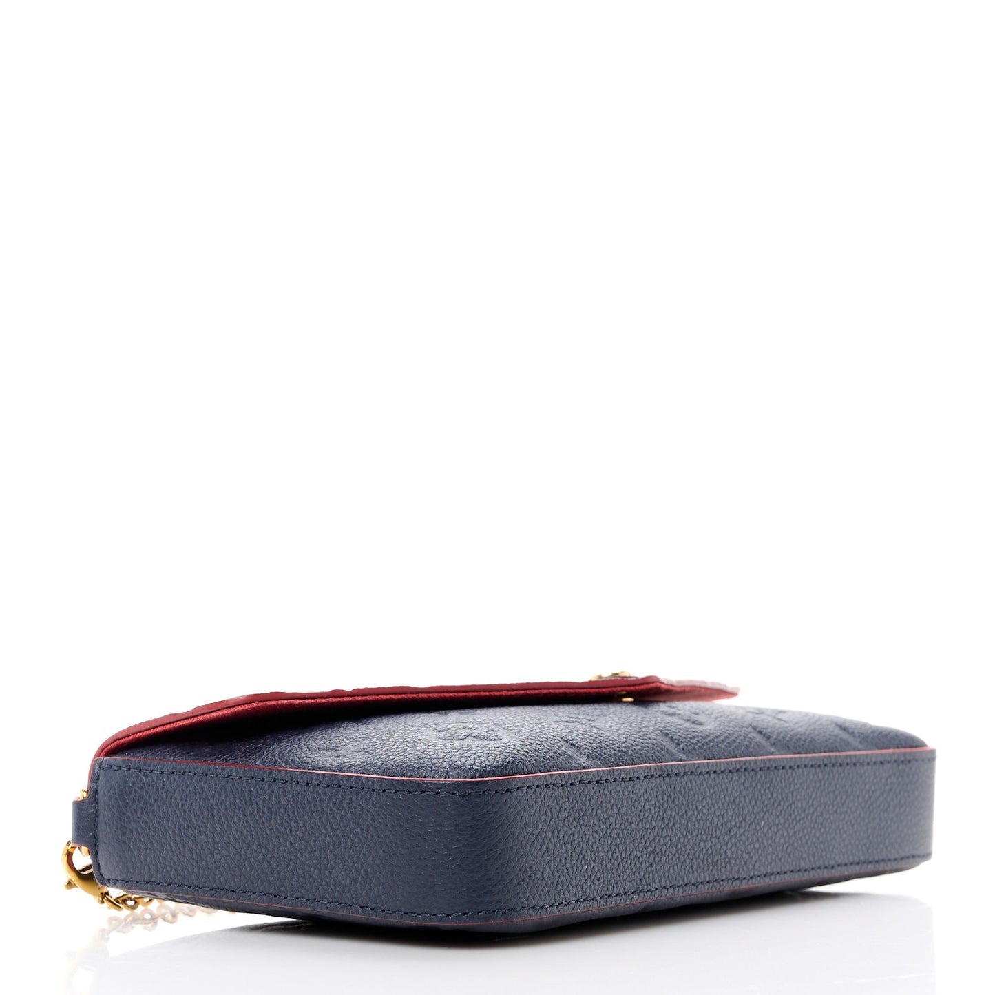 Empreinte Pochette Felicie Chain Wallet Marine Rouge