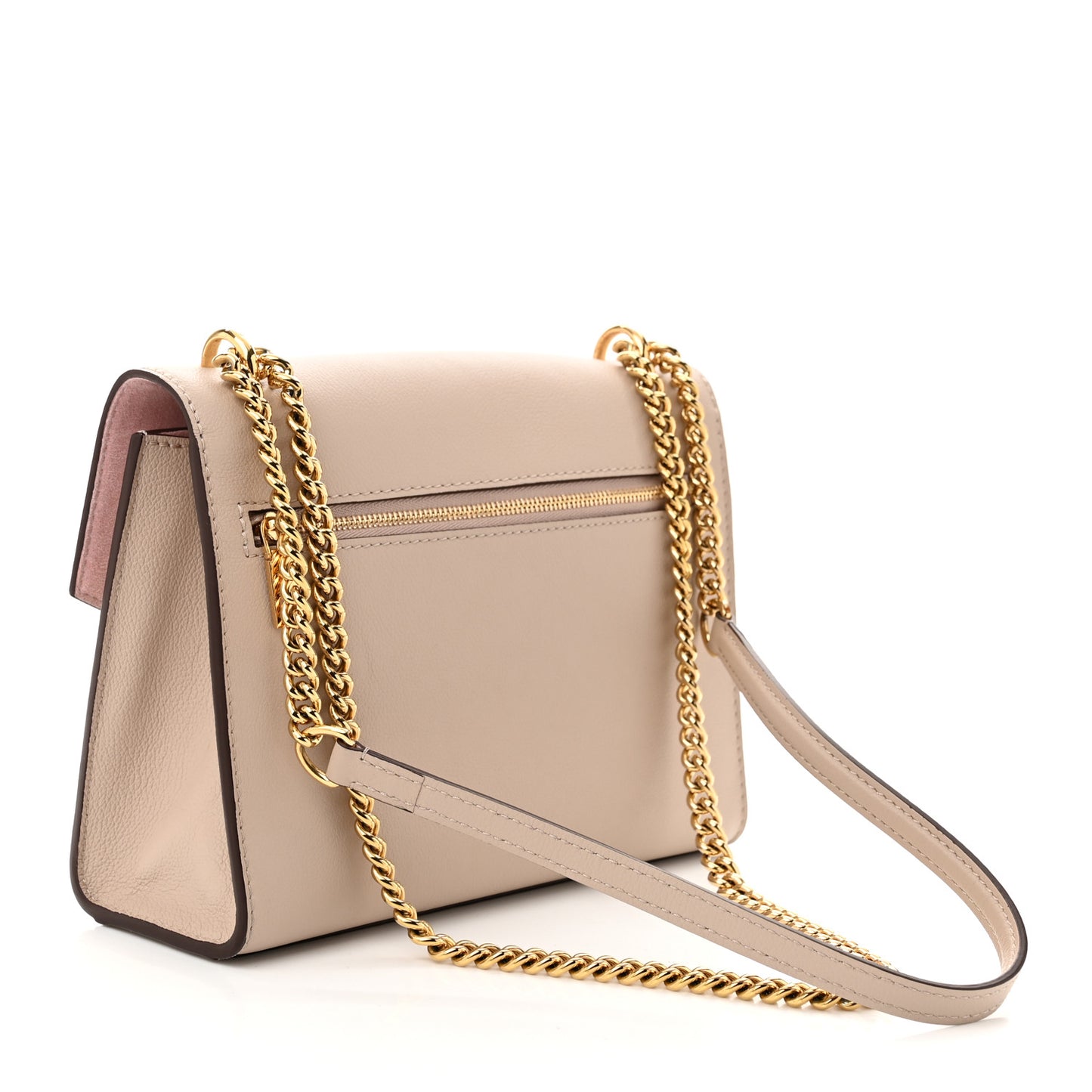 Soft Calfskin Mylockme Chain Bag BB Greige