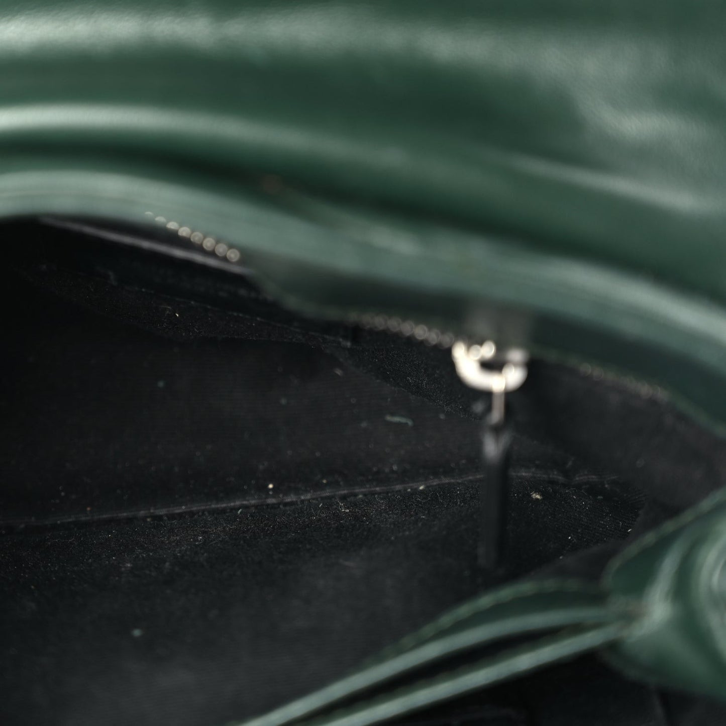 Calfskin Y Quilted Monogram Toy Loulou Crossbody Bag Deep Green
