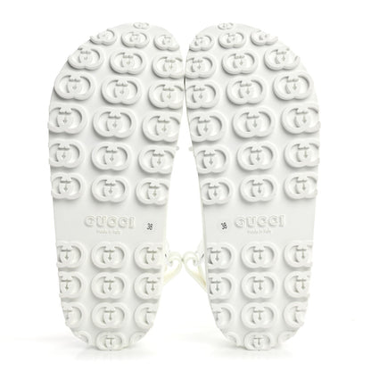 Gucci Soft Rubber Horsebit Touch Womens Strapped Sandals 38 Great White 6 of 7