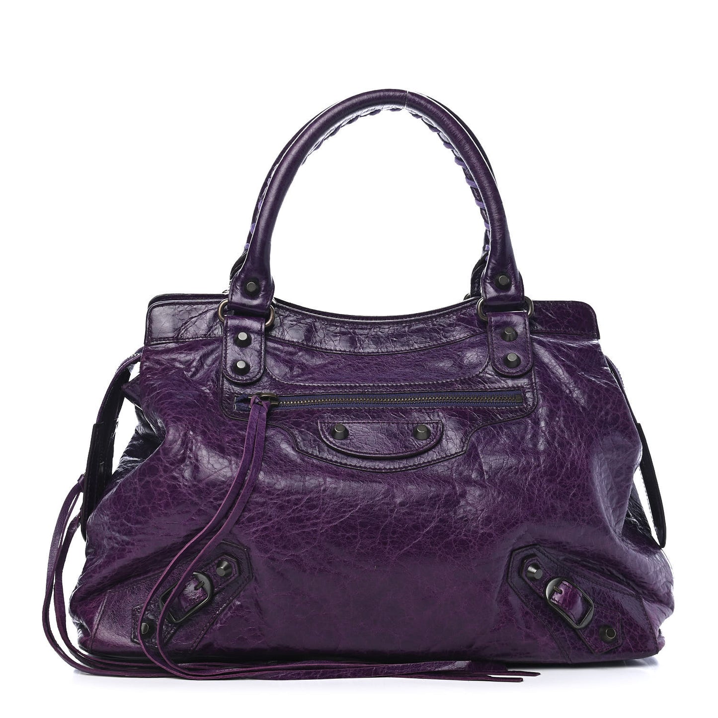 Agneau Classic Hardware Step Violet