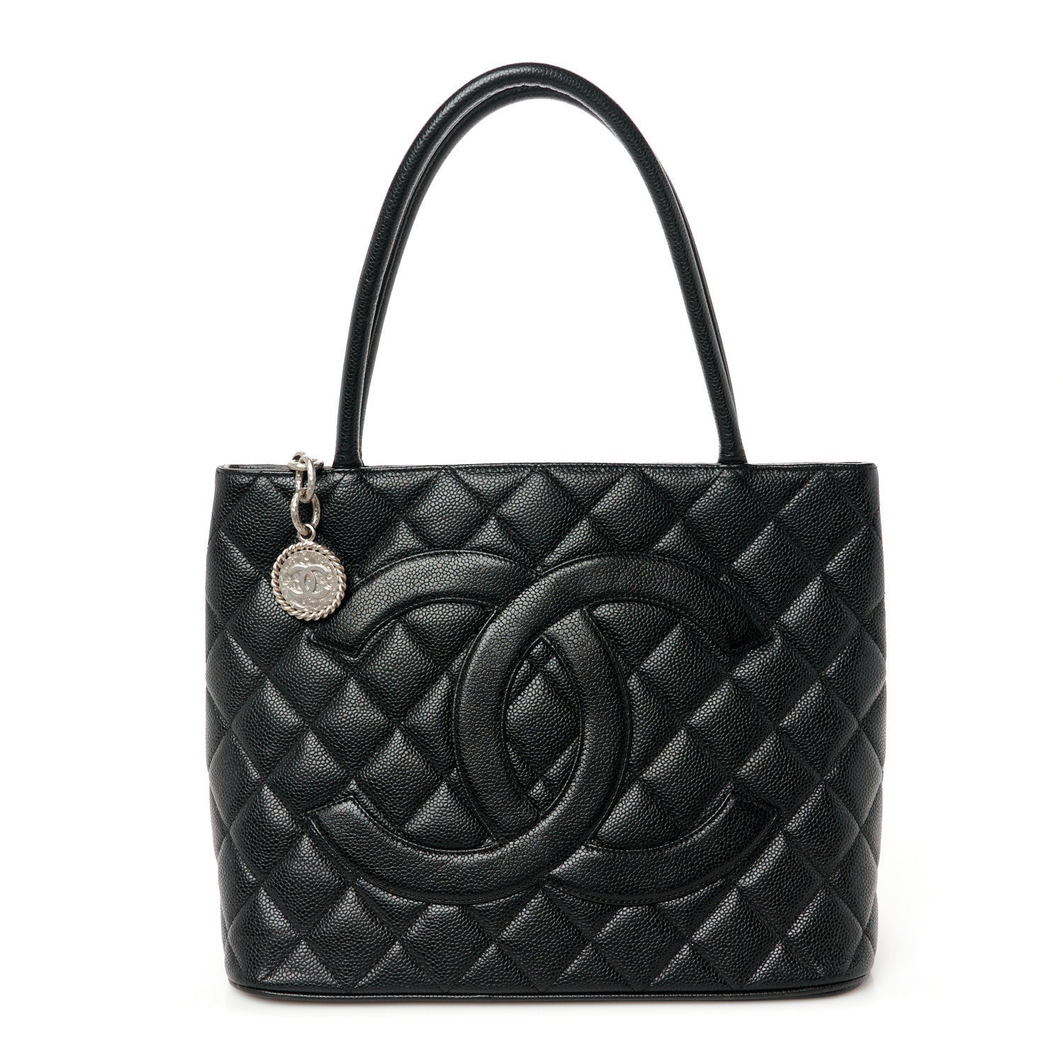 Chanel Caviar Quilted Medallion Tote Black 1 of 7