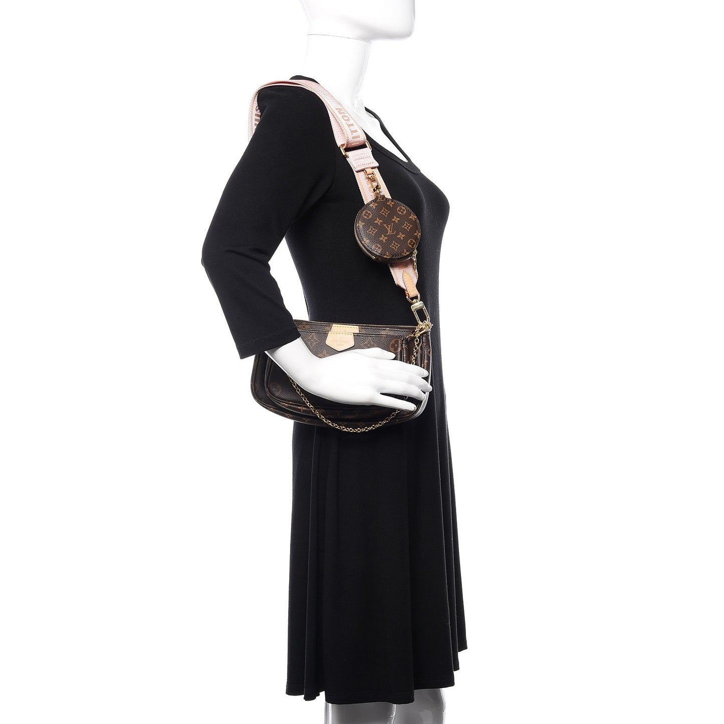 Monogram Multi Pochette Accessories Rose Clair