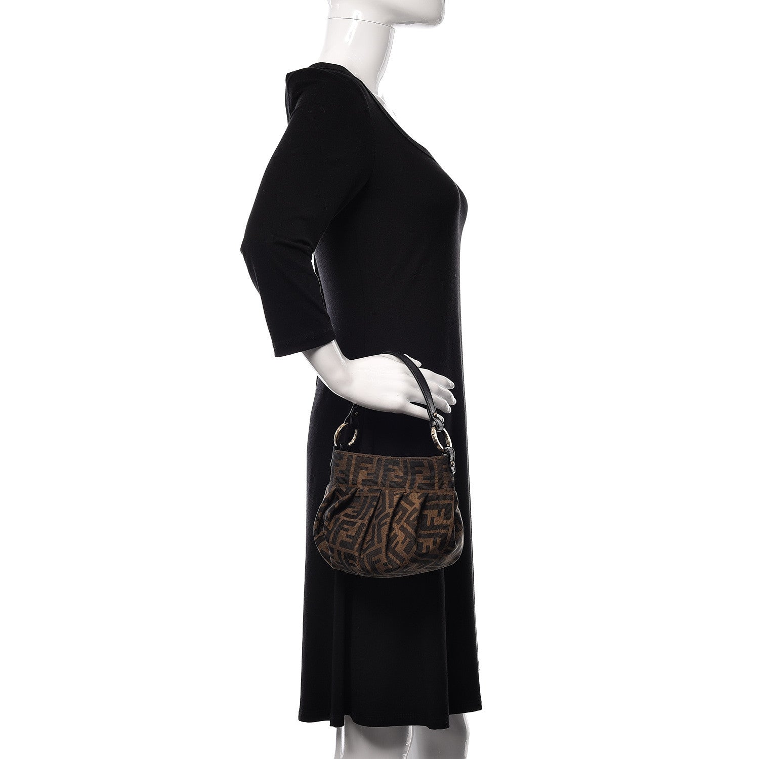 Fendi Zucca Mini Chef Hobo Tobacco 2 of 10