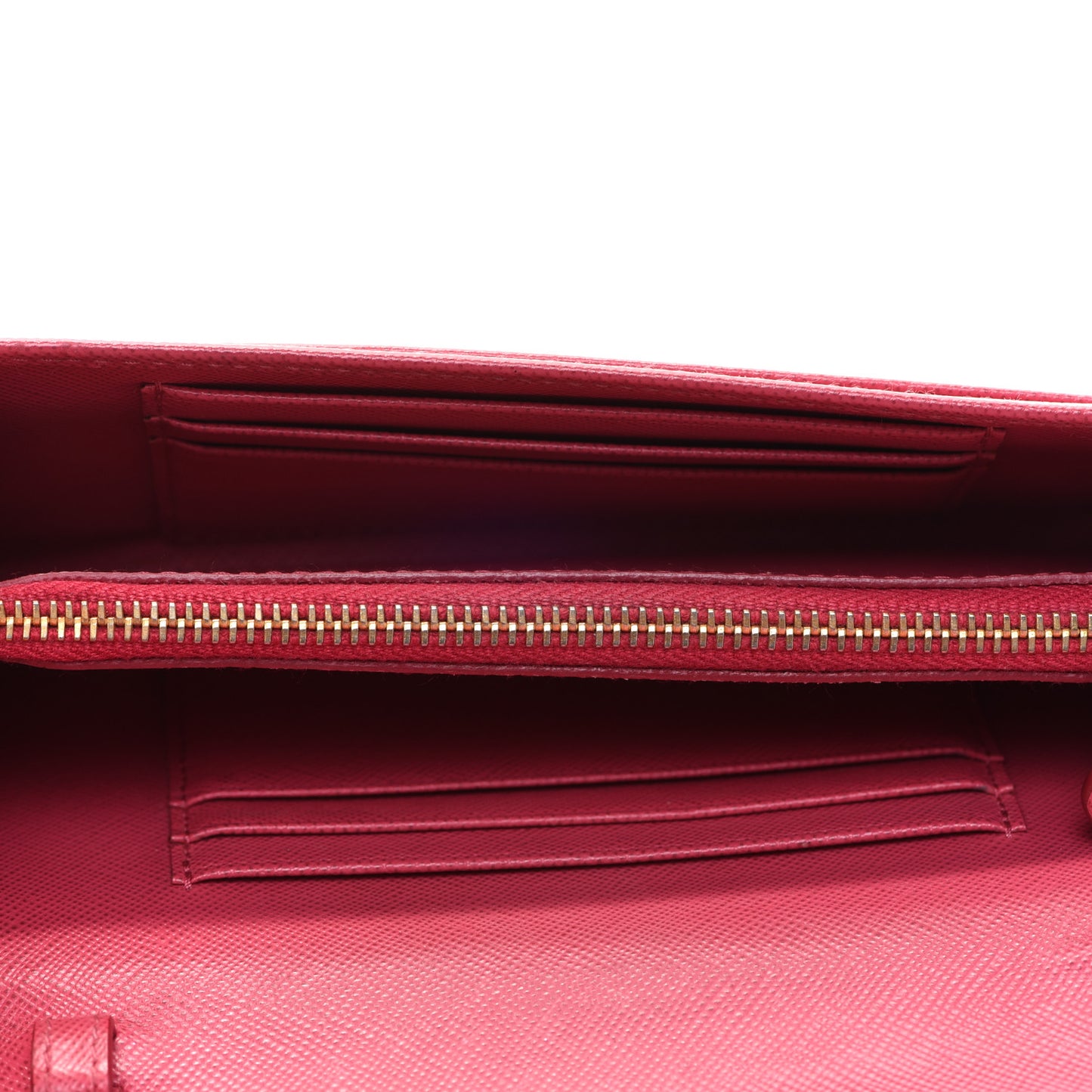 Saffiano Fiocco Bow Flap Wallet Peonia
