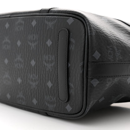 MCM Visetos Medium Delmy Shopper Tote Black 9 of 10