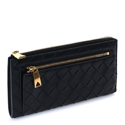 Bottega Veneta Nappa Intrecciato Zip Around Wallet Black 3 of 7