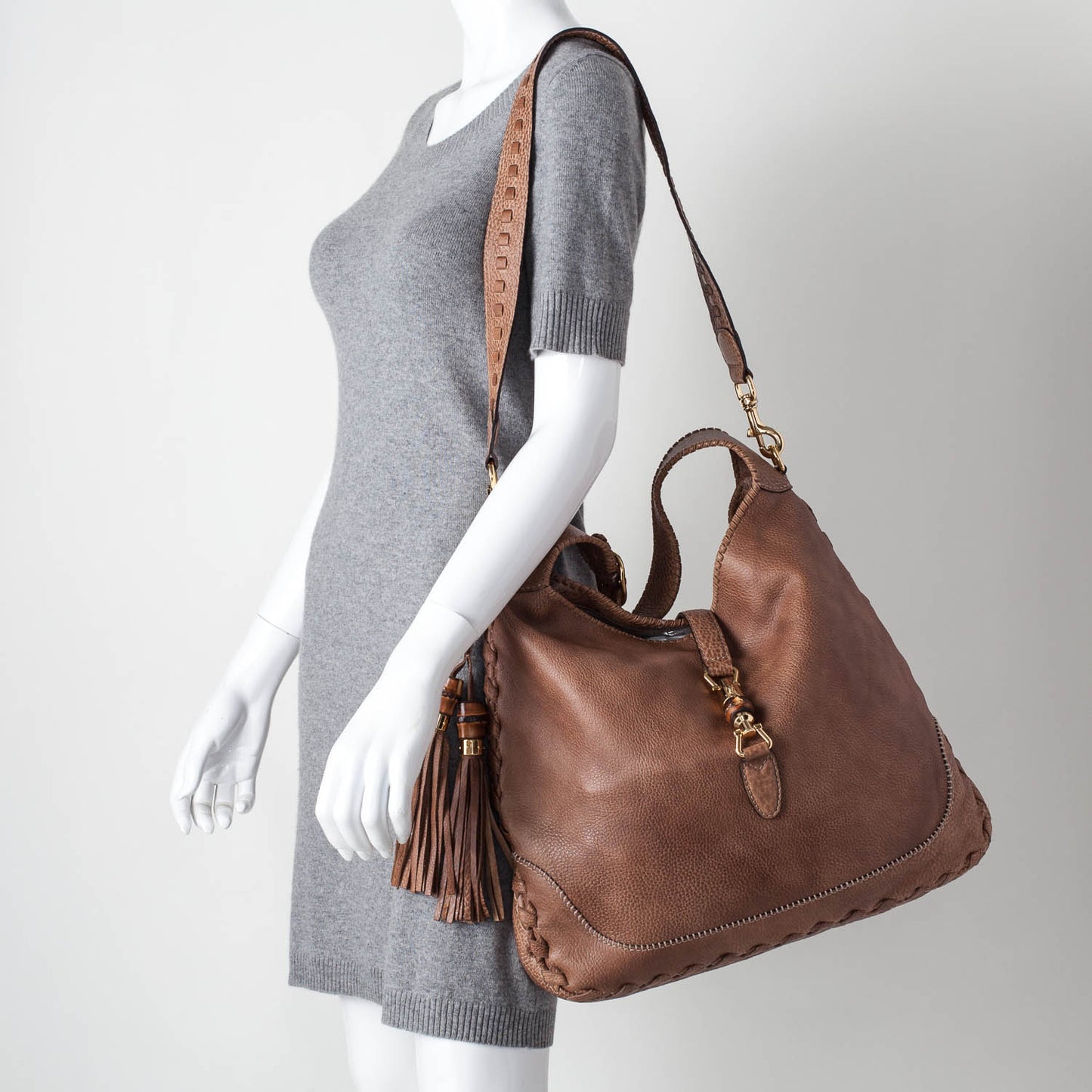 Leather Large New Jackie Hobo