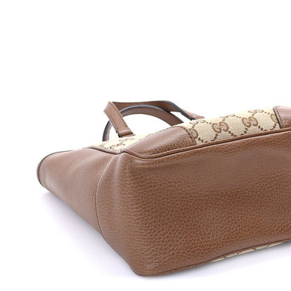 Gucci Monogram Small Bree Tote Beige Tabacco 7 of 8