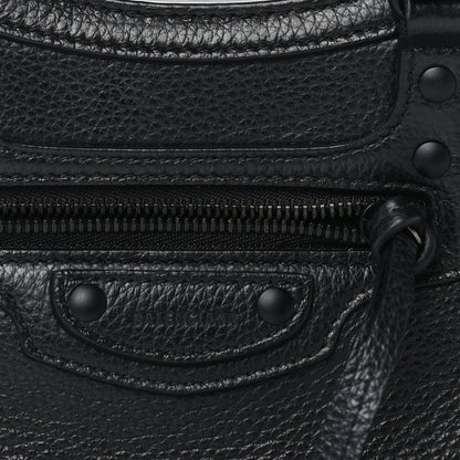 Balenciaga Grained Calfskin Neo Classic Black Hardware Mini City Black Black 6 of 8