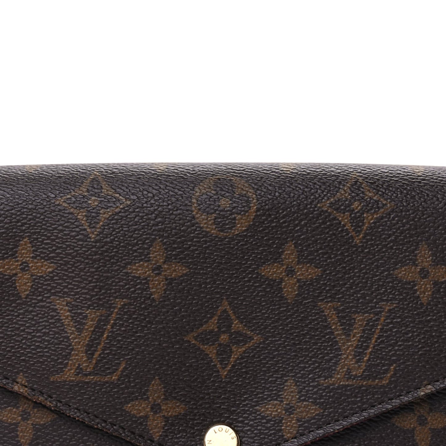 Monogram Pochette Felicie Chain Wallet Fuchsia
