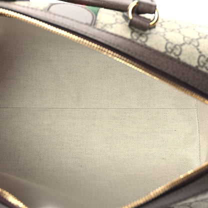 Gucci GG Supreme Monogram Web Medium Ophidia Top Handle Bag Beige Ebony 4 of 8