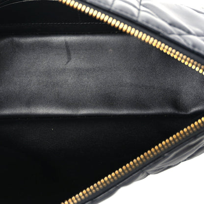 Christian Dior Lambskin Macrocannage DiorStar Hobo Bag Black 4 of 8