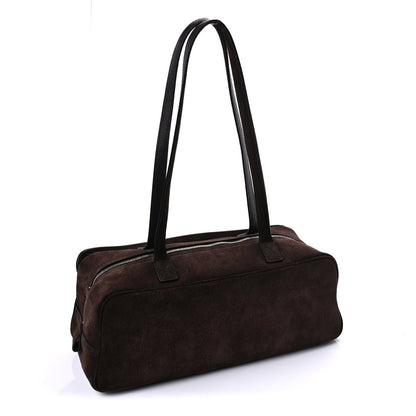 Balenciaga Suede Calfskin Small Carrie Bowling Bag Light Espresso 2 of 8