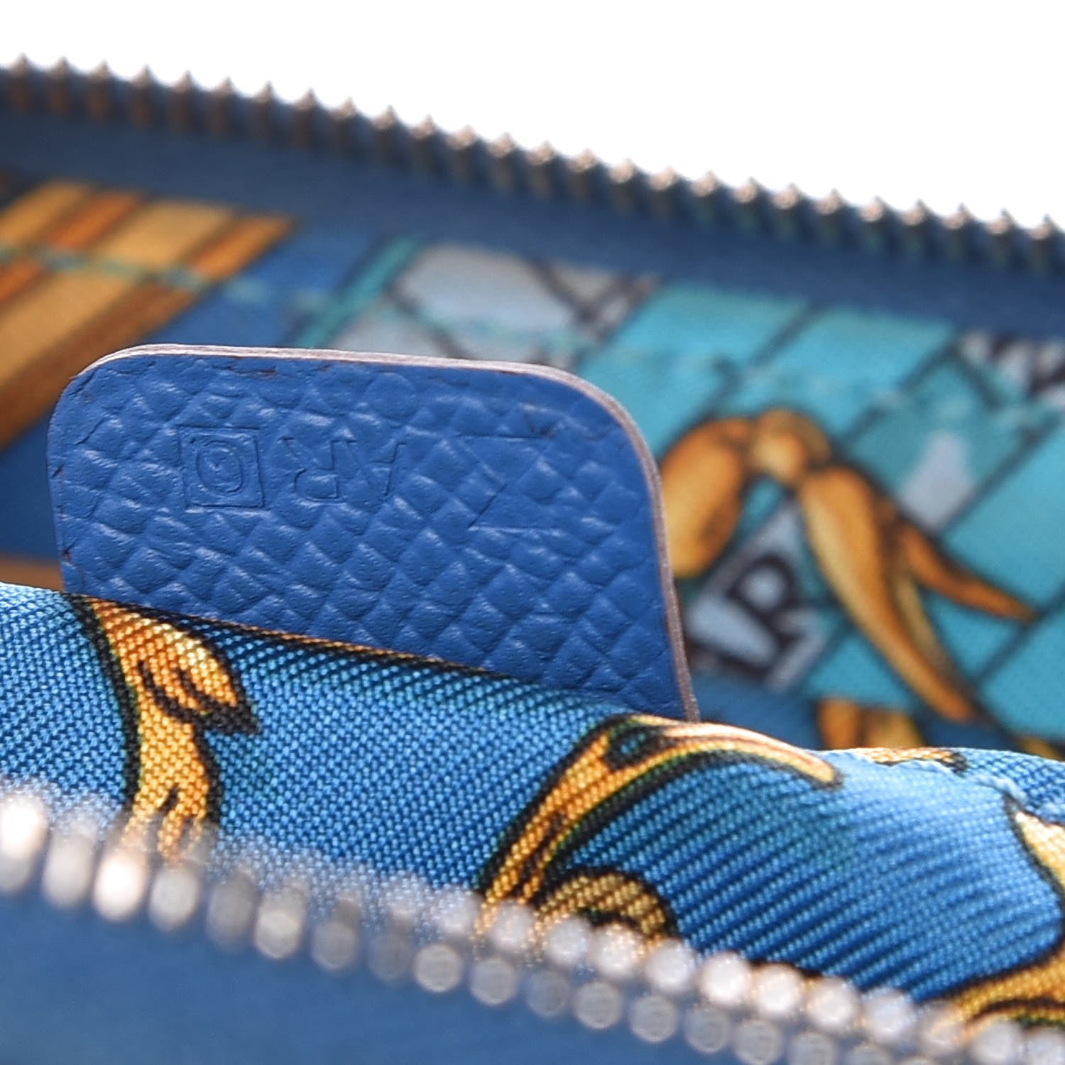 Hermes Epsom Silk'In Compact Wallet Mykonos 8 of 8