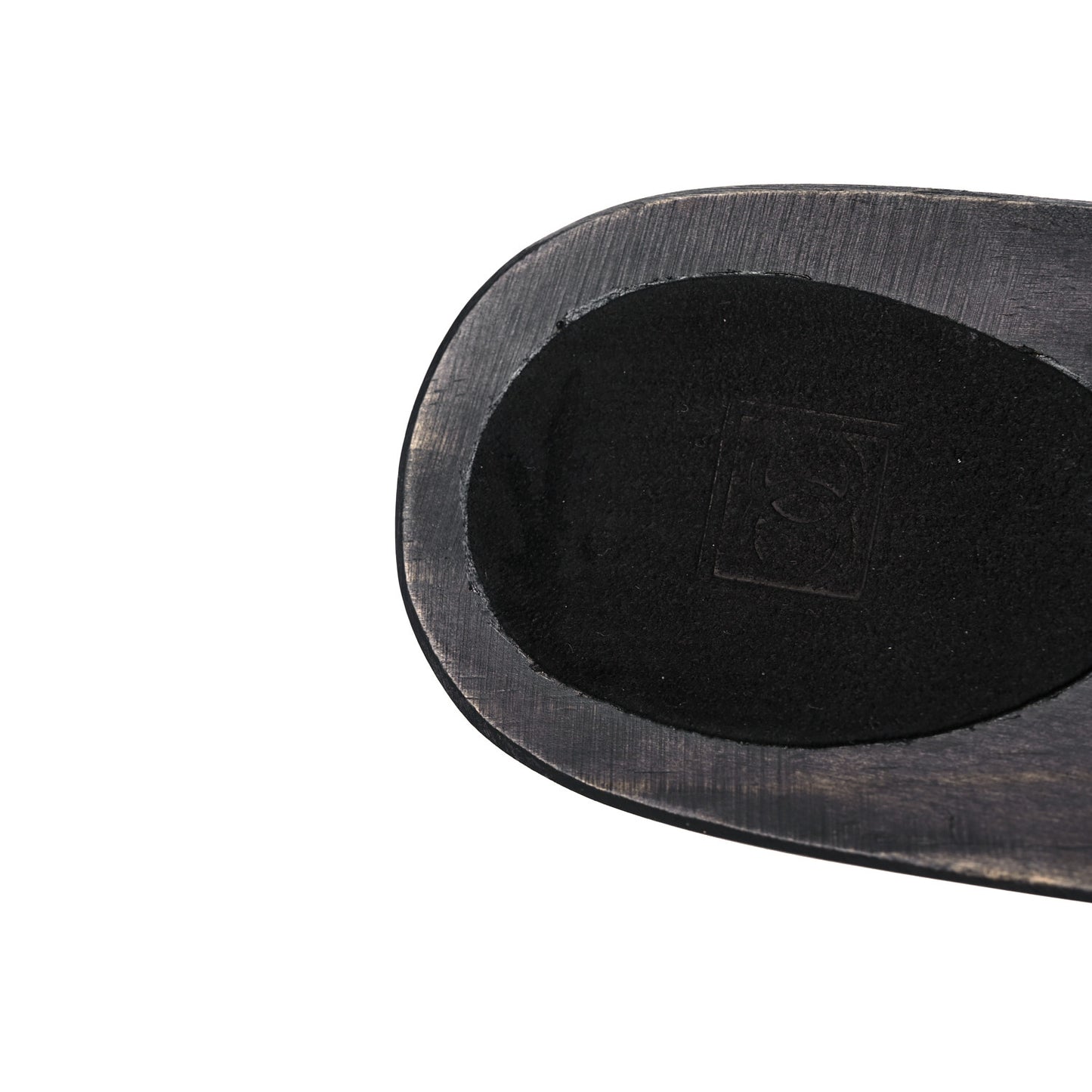 Suede Wood Sandals 41 Black