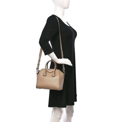 Givenchy Calfskin Mini Studded Antigona Beige Buff 2 of 9