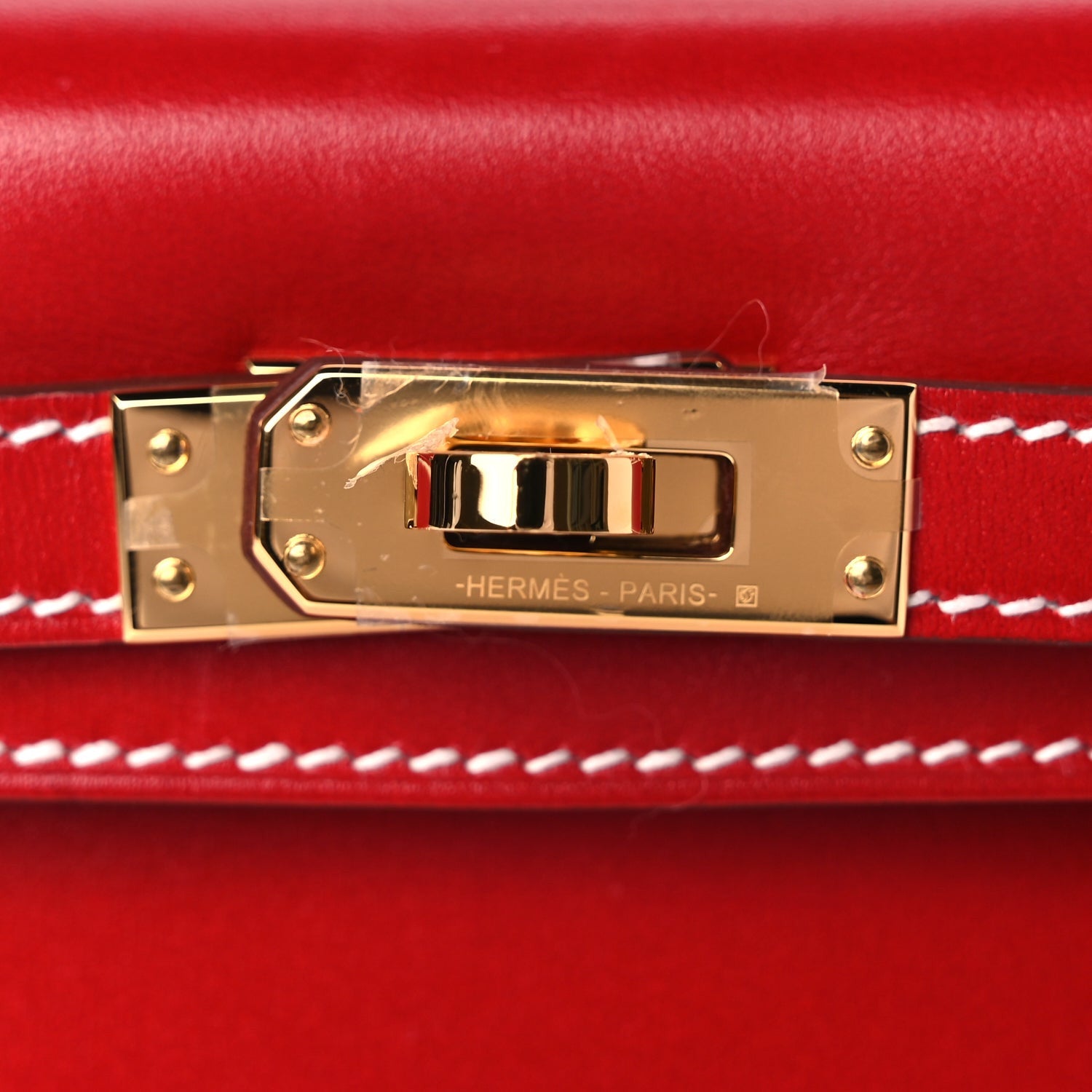 Hermes Box Mini Kelly Sellier 20 Rouge Piment 3 of 7
