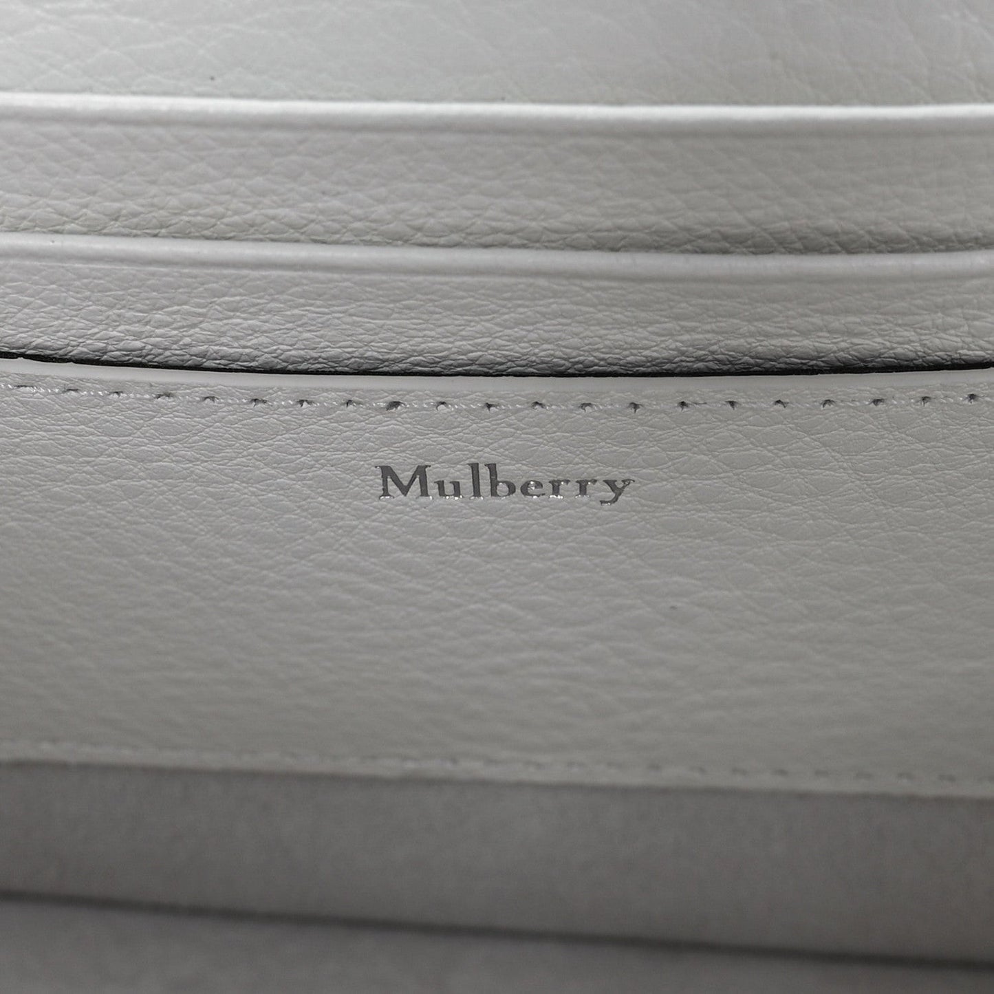 MULBERRY Small Classic Grain Amberley Top Handle Crossbody White