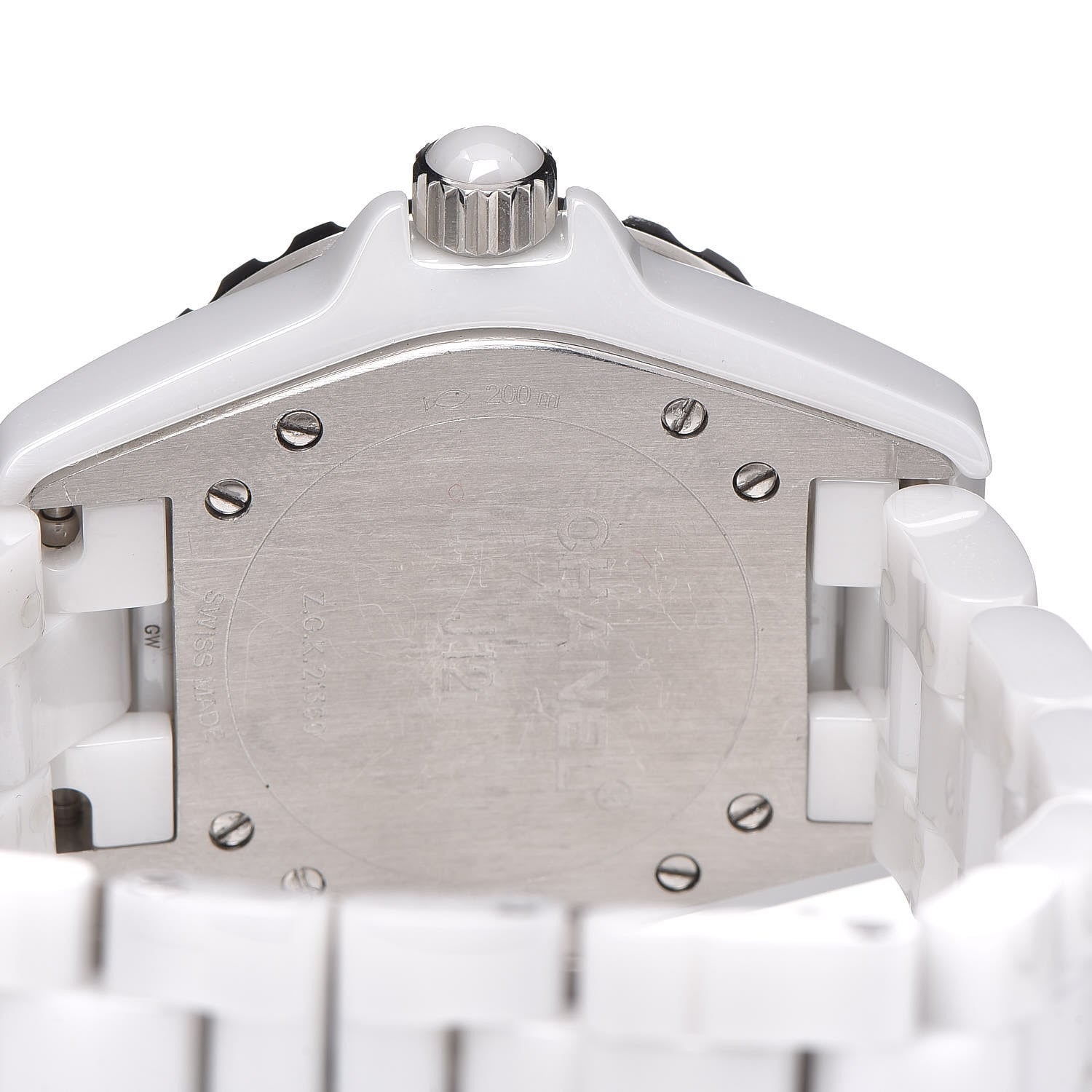 Chanel Stainless Steel Ceramic 33mm J12 Quartz Watch White 5 of 6