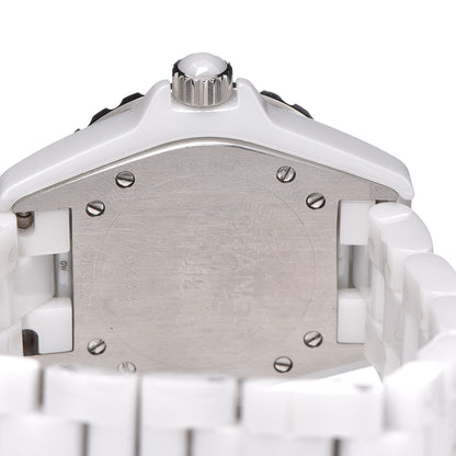 Chanel Stainless Steel Ceramic 33mm J12 Quartz Watch White 5 of 6