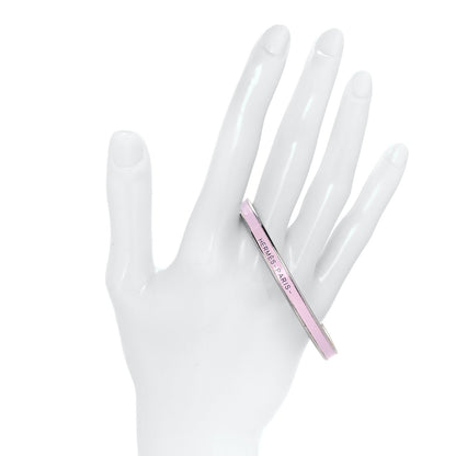 Hermes Enamel Extra Narrow Uni Bracelet 65 Rose Dragee 2 of 5
