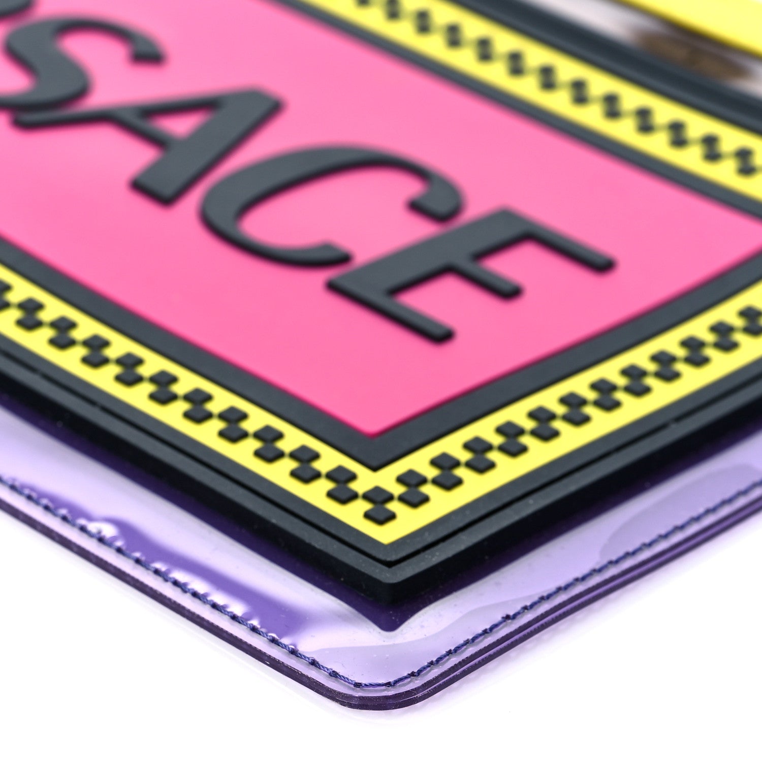 Versace Vinyl Rubber Calfskin 90s Logo Pouch Multicolor 8 of 8