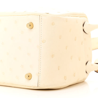 Hermes Ostrich Mini Lindy 20 Nata 10 of 14