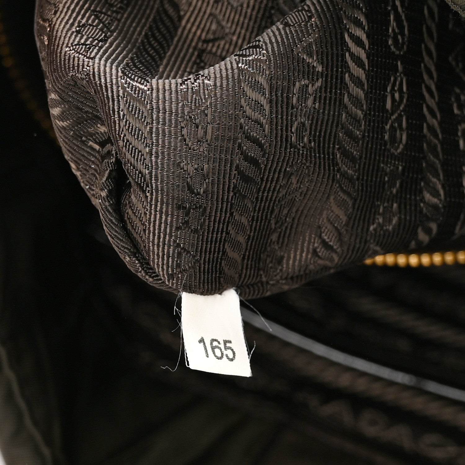 Prada Tessuto Nylon Chevron Quilted Shoulder Bag Brown 6 of 9