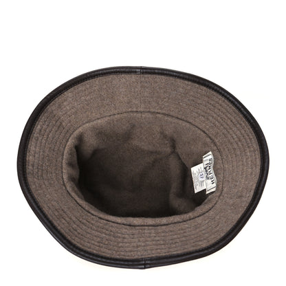 Hermes Polyester Silk Lambskin Bucket Hat 57 6 of 7