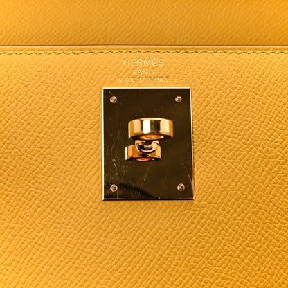 Hermes Epsom Kelly Sellier 28 Jaune Ambre 10 of 19